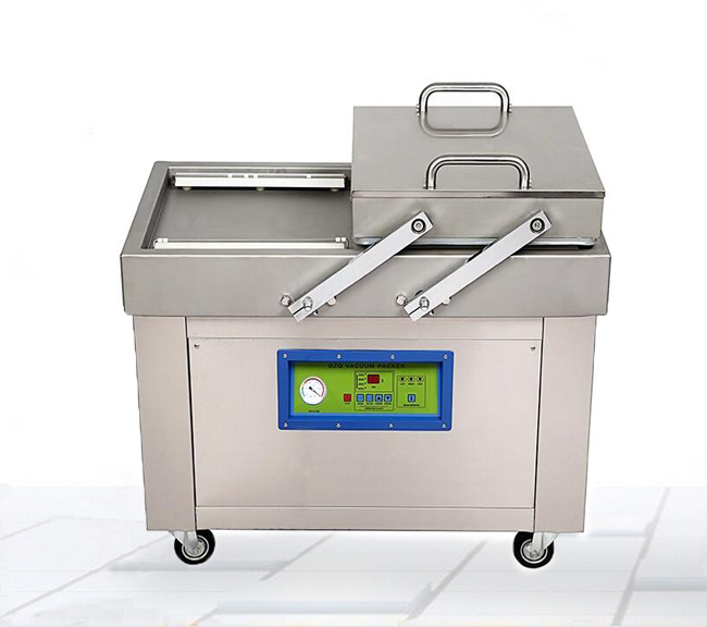 鹵牛肉真空包裝機，熟食雙室真空機